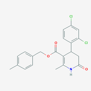 (4-METHYLPHENYL)METHYL 4-(2,4-DICHLOROPHENYL)-2-METHYL-6-OXO-1,4,5,6-TETRAHYDROPYRIDINE-3-CARBOXYLATE