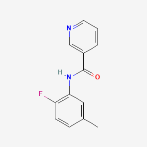 molecular formula C13H11FN2O B4587005 N-(2-fluoro-5-methylphenyl)nicotinamide 