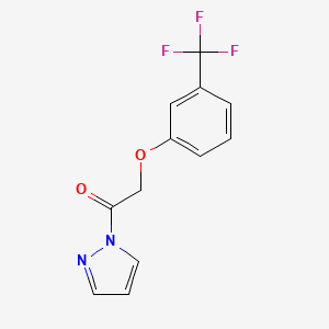 1-(1H-PYRAZOL-1-YL)-2-[3-(TRIFLUOROMETHYL)PHENOXY]-1-ETHANONE