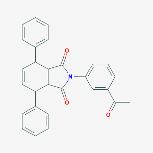 molecular formula C28H23NO3 B458703 2-(3-acetylphenyl)-4,7-diphenyl-3a,4,7,7a-tetrahydro-1H-isoindole-1,3(2H)-dione 