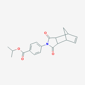 molecular formula C19H19NO4 B458704 Isopropyl 4-(3,5-dioxo-4-azatricyclo[5.2.1.0~2,6~]dec-8-en-4-yl)benzoate 