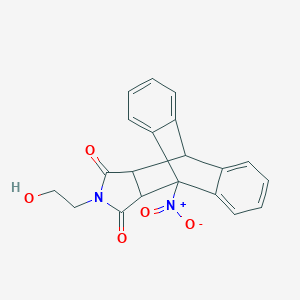 molecular formula C20H16N2O5 B458707 17-(2-Hydroxyethyl)-1-nitro-17-azapentacyclo[6.6.5.02,7.09,14.015,19]nonadeca-2,4,6,9,11,13-hexaene-16,18-dione 