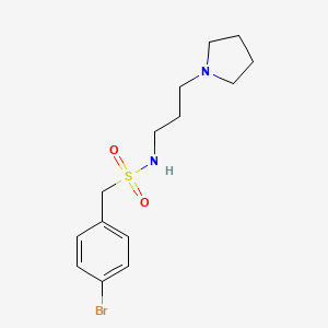 1-(4-bromophenyl)-N-[3-(pyrrolidin-1-yl)propyl]methanesulfonamide