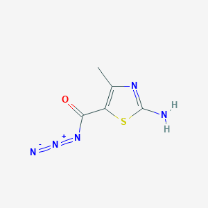 molecular formula C5H5N5OS B458708 2-Amino-4-methyl-1,3-thiazole-5-carbonyl azide 