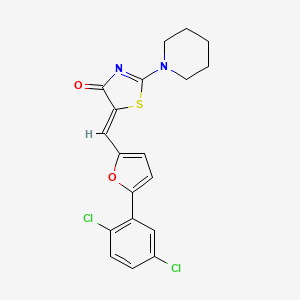 5-{[5-(2,5-dichlorophenyl)-2-furyl]methylene}-2-(1-piperidinyl)-1,3-thiazol-4(5H)-one