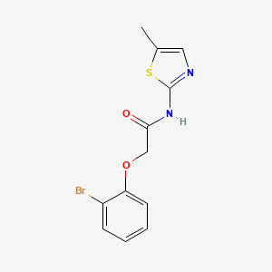 2-(2-bromophenoxy)-N-(5-methyl-1,3-thiazol-2-yl)acetamide