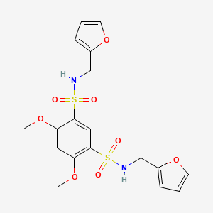 N,N'-bis(2-furylmethyl)-4,6-dimethoxy-1,3-benzenedisulfonamide