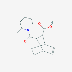 molecular formula C16H23NO3 B4587132 3-[(2-methyl-1-piperidinyl)carbonyl]bicyclo[2.2.2]oct-5-ene-2-carboxylic acid 