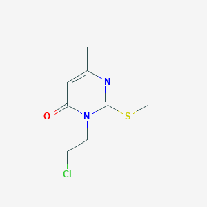 molecular formula C8H11ClN2OS B458715 3-(2-chloroethyl)-6-methyl-2-(methylsulfanyl)-4(3H)-pyrimidinone CAS No. 369395-22-2