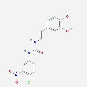 N-(4-chloro-3-nitrophenyl)-N'-[2-(3,4-dimethoxyphenyl)ethyl]urea