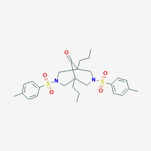 3,7-Bis[(4-methylphenyl)sulfonyl]-1,5-dipropyl-3,7-diazabicyclo[3.3.1]nonan-9-one