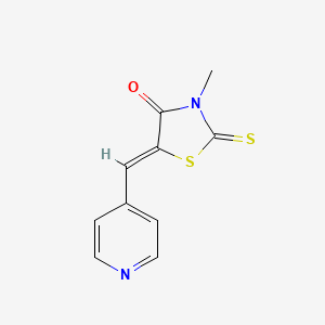 (5Z)-3-methyl-5-(pyridin-4-ylmethylidene)-2-sulfanylidene-1,3-thiazolidin-4-one