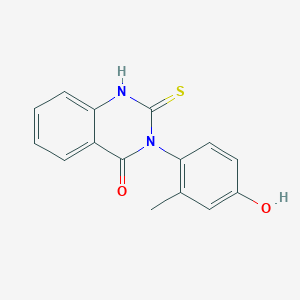 molecular formula C15H12N2O2S B4587249 3-(4-hydroxy-2-methylphenyl)-2-mercapto-4(3H)-quinazolinone 