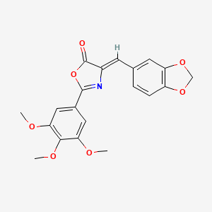 4-(1,3-benzodioxol-5-ylmethylene)-2-(3,4,5-trimethoxyphenyl)-1,3-oxazol-5(4H)-one