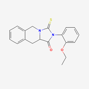 molecular formula C19H18N2O2S B4587276 2-(2-ethoxyphenyl)-3-thioxo-2,3,10,10a-tetrahydroimidazo[1,5-b]isoquinolin-1(5H)-one 