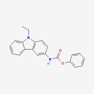 molecular formula C21H18N2O2 B4587282 Phenyl N-(9-ethyl-9H-carbazol-3-YL)carbamate 