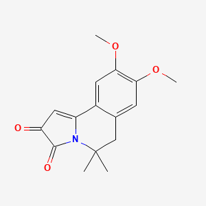 8,9-dimethoxy-5,5-dimethyl-6H-pyrrolo[2,1-a]isoquinoline-2,3-dione