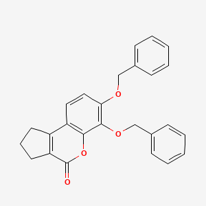 6,7-BIS(BENZYLOXY)-1H,2H,3H,4H-CYCLOPENTA[C]CHROMEN-4-ONE