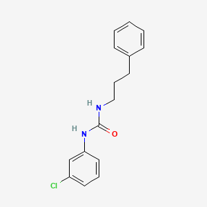 N-(3-chlorophenyl)-N'-(3-phenylpropyl)urea