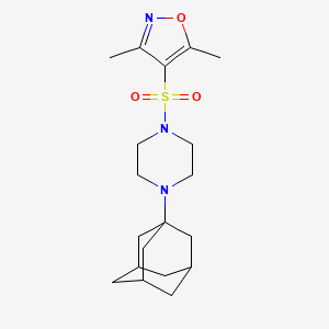 4-{[4-(1-ADAMANTYL)PIPERAZINO]SULFONYL}-3,5-DIMETHYLISOXAZOLE