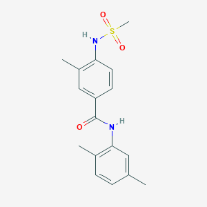 N-(2,5-dimethylphenyl)-3-methyl-4-[(methylsulfonyl)amino]benzamide