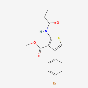 Methyl 4-(4-bromophenyl)-2-(propanoylamino)thiophene-3-carboxylate