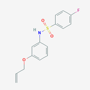 4-fluoro-N-[3-(prop-2-en-1-yloxy)phenyl]benzenesulfonamide