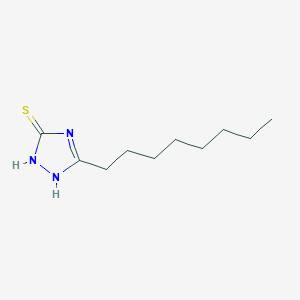 molecular formula C10H19N3S B458750 5-Octyl-1,2-dihydro-1,2,4-triazole-3-thione 