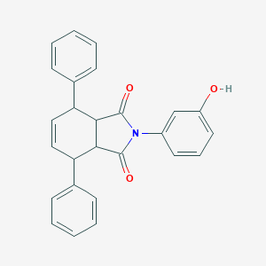 molecular formula C26H21NO3 B458752 2-(3-hydroxyphenyl)-4,7-diphenyl-3a,4,7,7a-tetrahydro-1H-isoindole-1,3(2H)-dione CAS No. 20929-52-6