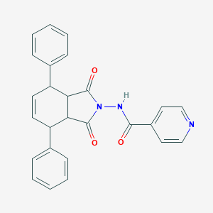 molecular formula C26H21N3O3 B458756 N-(1,3-dioxo-4,7-diphenyl-1,3,3a,4,7,7a-hexahydro-2H-isoindol-2-yl)isonicotinamide 
