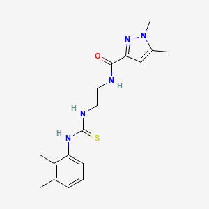 N~3~-(2-{[(2,3-DIMETHYLANILINO)CARBOTHIOYL]AMINO}ETHYL)-1,5-DIMETHYL-1H-PYRAZOLE-3-CARBOXAMIDE