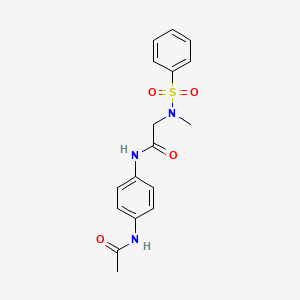 N-[4-(acetylamino)phenyl]-N~2~-methyl-N~2~-(phenylsulfonyl)glycinamide