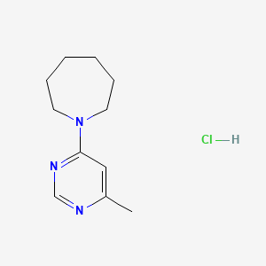 molecular formula C11H18ClN3 B4587592 1-(6-methylpyrimidin-4-yl)azepane hydrochloride 