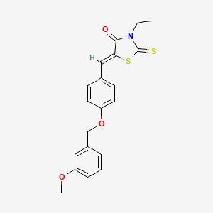 3-ethyl-5-{4-[(3-methoxybenzyl)oxy]benzylidene}-2-thioxo-1,3-thiazolidin-4-one