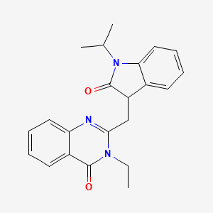 3-Ethyl-2-{[2-oxo-1-(propan-2-YL)-2,3-dihydro-1H-indol-3-YL]methyl}-3,4-dihydroquinazolin-4-one