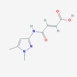 4-[(1,5-dimethyl-1H-pyrazol-3-yl)amino]-4-oxo-2-butenoic acid