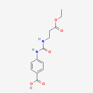 4-({[(3-ethoxy-3-oxopropyl)amino]carbonyl}amino)benzoic acid