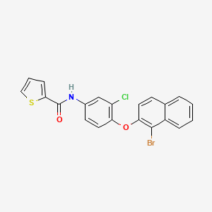 N-{4-[(1-bromonaphthalen-2-yl)oxy]-3-chlorophenyl}thiophene-2-carboxamide