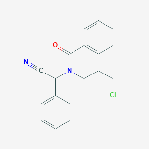 molecular formula C18H17ClN2O B458775 N-(3-chloropropyl)-N-[cyano(phenyl)methyl]benzamide 