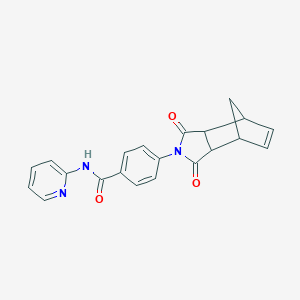 molecular formula C21H17N3O3 B458777 4-(3,5-dioxo-4-azatricyclo[5.2.1.0~2,6~]dec-8-en-4-yl)-N-(2-pyridinyl)benzamide 