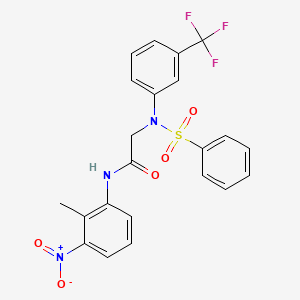 N~1~-(2-methyl-3-nitrophenyl)-N~2~-(phenylsulfonyl)-N~2~-[3-(trifluoromethyl)phenyl]glycinamide