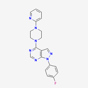 1-(4-Fluorophenyl)-4-(4-(2-pyridyl)piperazinyl)pyrazolo[5,4-d]pyrimidine