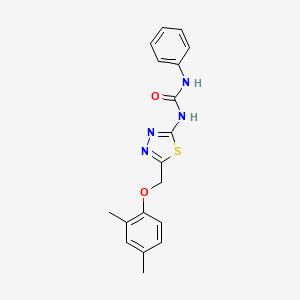 1-{5-[(2,4-Dimethylphenoxy)methyl]-1,3,4-thiadiazol-2-yl}-3-phenylurea