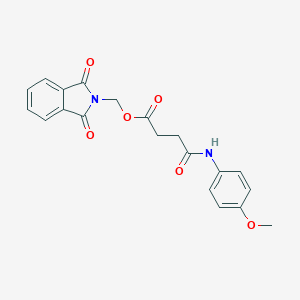 molecular formula C20H18N2O6 B458780 (1,3-dioxo-1,3-dihydro-2H-isoindol-2-yl)methyl 4-(4-methoxyanilino)-4-oxobutanoate 