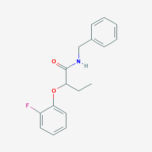 molecular formula C17H18FNO2 B4587800 N-benzyl-2-(2-fluorophenoxy)butanamide 