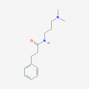 molecular formula C14H22N2O B4587811 N-[3-(dimethylamino)propyl]-3-phenylpropanamide CAS No. 6215-71-0