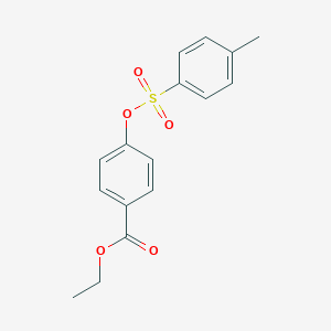 molecular formula C16H16O5S B458787 Ethyl 4-{[(4-methylphenyl)sulfonyl]oxy}benzoate 