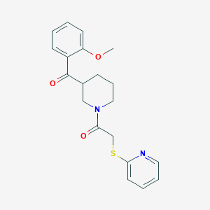 (2-methoxyphenyl){1-[(2-pyridinylthio)acetyl]-3-piperidinyl}methanone