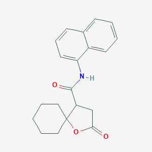 N-(1-naphthyl)-2-oxo-1-oxaspiro[4.5]decane-4-carboxamide