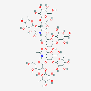 molecular formula C58H98N2O43 B045879 三岩藻糖基乳糖-N-六糖 CAS No. 116883-09-1